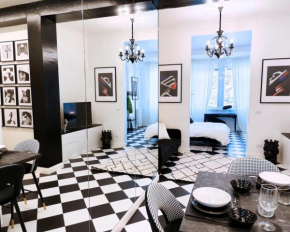 Black and White Apartment in Milan downtown with AC, Wifi and Subway M1 M2